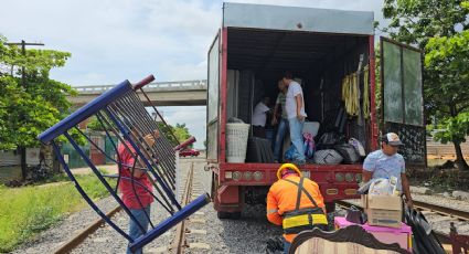 Tren del Istmo: desalojan a 40 familias en Coatzacoalcos por derecho de vía de ferrocarril