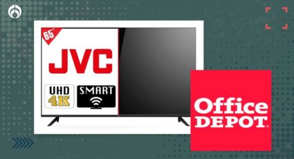 Venta Nocturna: Office Depot rebaja 8,500 pesos a esta pantalla JVC de 65 pulgadas