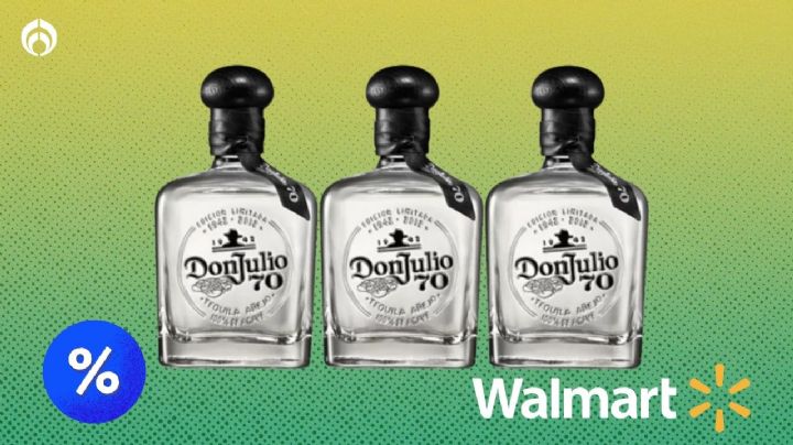 Walmart desploma el precio de kit de tequilas Don Julio 70 Añejo elaborado artesanalmente