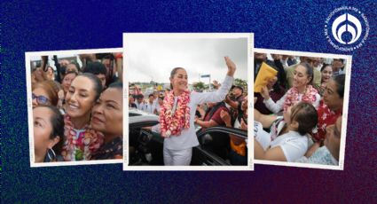 (VIDEO) Apapachos, 'selfies' y abrazos, así recibieron a Claudia Sheinbaum en Minatitlán