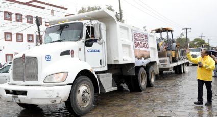 Apoyan con maquinaria a Santiago NL tras paso de la tormenta Alberto