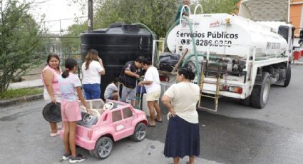 Activan operativos para abastecer agua en Escobedo NL