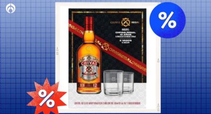 Soriana remata al 3x2 y con regalo el whisky Chivas Regal 12 años para tomar solo