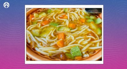 Truco para hacer una deliciosa sopa de pasta con verduras para las lluvias