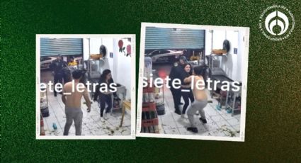 Mujer apuñala a su esposo frente a policías en local de carnitas de CDMX (VIDEO)