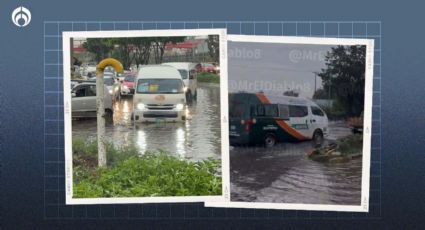 Tláloc se 'ensaña' con Río de los Remedios: encharcamiento de casi 1 metro genera caos vial (VIDEO)