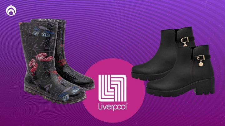 Liverpool remata botas de lluvia para mujer impermeables y antideslizantes