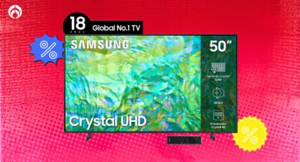 Sanborns liquida esta pantalla Samsung Crystal UHD de 50 pulgadas con 49% de descuento