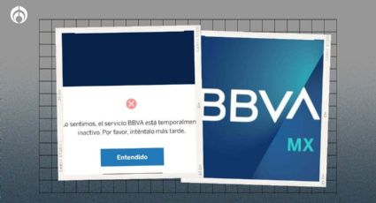 BBVA 'se atora' otra vez: app del banco falla en pleno 'finde' de quincena