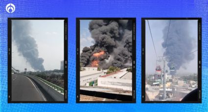 (VIDEO) Incendio en Ecatepec: arde fábrica de plásticos; humo es visible en CDMX