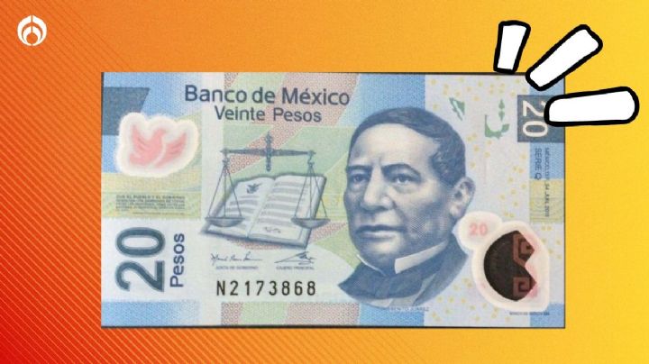 El billete de 20 pesos que se vende en 710 mil pesos por su número de serie