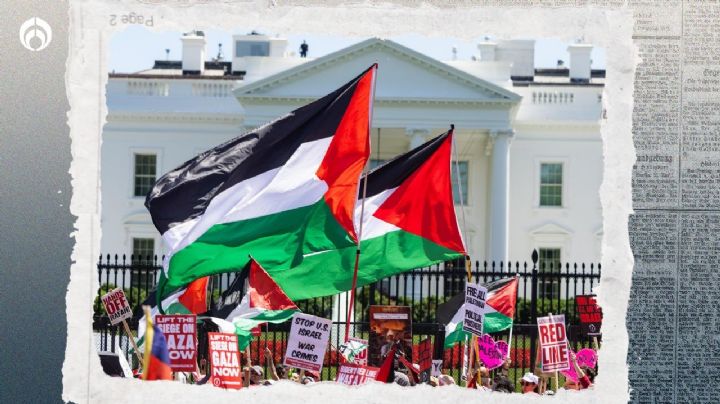 Manifestantes propalestinos rodean la Casa Blanca: 'no más dinero a Israel', piden
