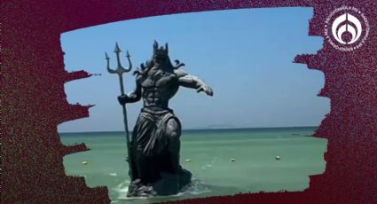 Serán los dioses ocultos: Culpan a estatua de Poseidón en Yucatán de furia de Chaac… y Huracán Beryl