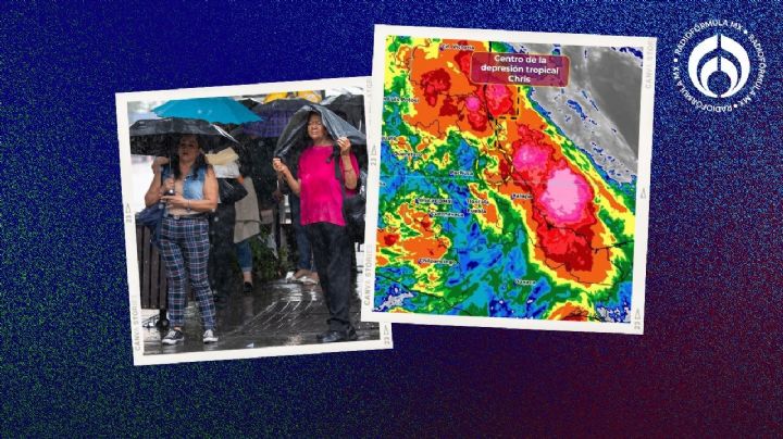 Chris se degrada a depresión tropical... pero afectará estos 10 estados con lluvias fuertes
