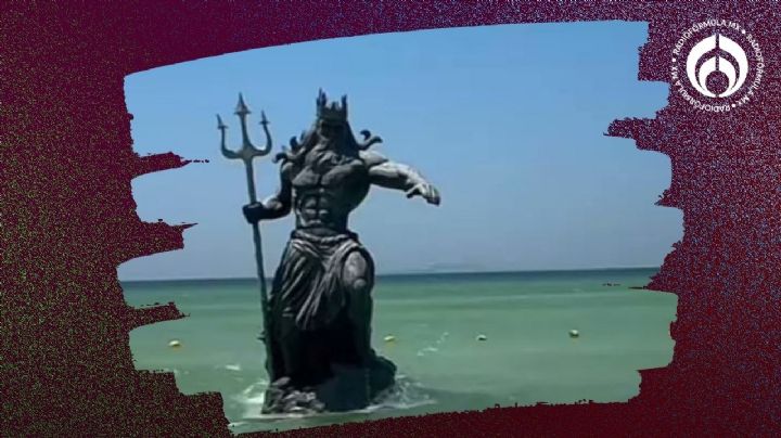 Serán los dioses ocultos: Culpan a estatua de Poseidón en Yucatán de furia de Chaac… y Huracán Beryl