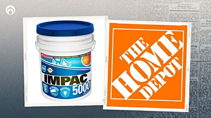 Home Depot remata cubeta grande de impermabilizante que dura 5 años (menos de 1400 pesos)