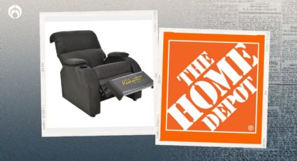 Home Depot remata sillón reposet por menos de 5000 pesos (trae portavasos)