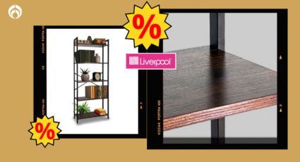 Gran barata Liverpool: este elegante librero con 5 repisas está en oferta, para que tu casa luzca más ordenada