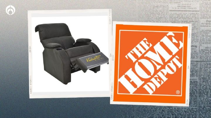 Home Depot remata sillón reposet por menos de 5000 pesos (trae portavasos)