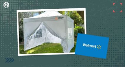 Walmart liquida esta carpa con paredes y ventanas ideal para eventos de jardín