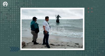 ¿Ganó Chaac? Profepa clausura estatua de Poseidón en Yucatán