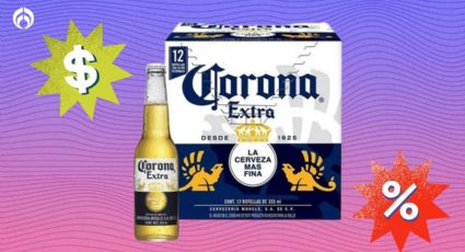 Walmart tiene baratísimo el cartón con 12 botellas de cerveza Corona, hecha 100% en México