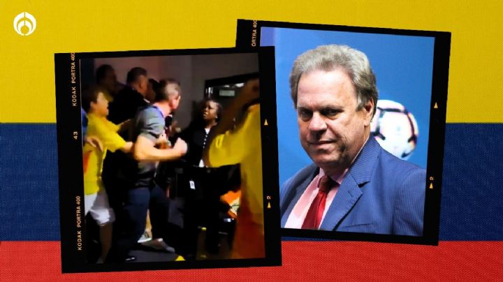 Presidente del futbol colombiano golpea a una oficial y lo arrestan en la final de Copa América