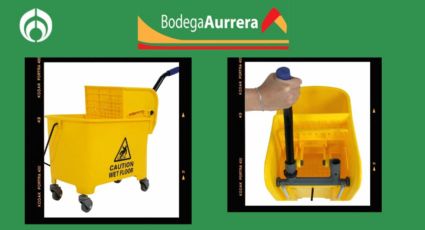 Bodega Aurrera tiene a mitad de precio esta cubeta exprimidor de uso rudo, como la que usan en las tiendas