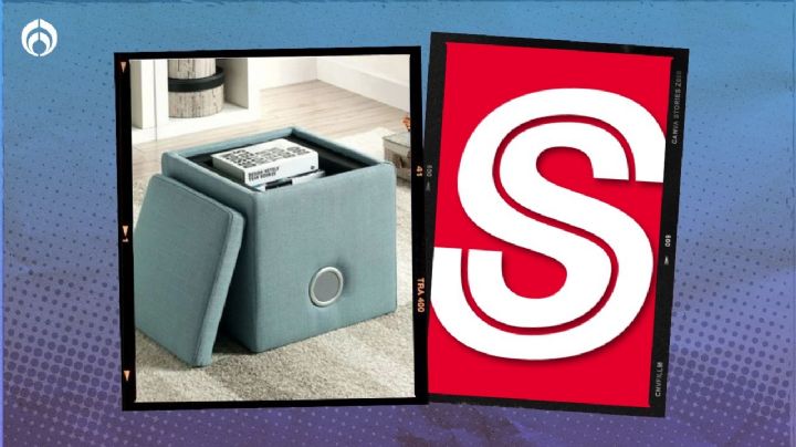 Sears remata este taburete 3 en 1: cuenta con bocinas y sirve para guardar cosas