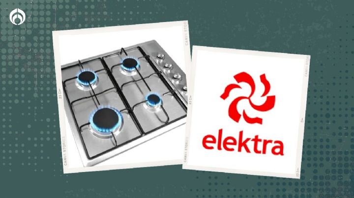 Elektra remata parrilla de acero inoxidable con cuatro quemadores (menos de 1200 pesos)