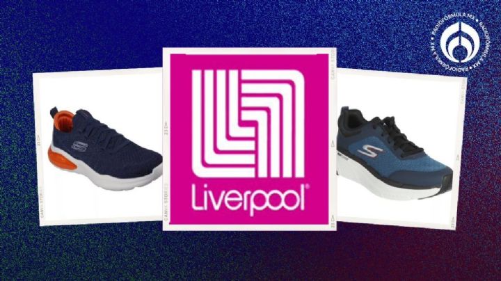 Liverpool remata al 60% de descuento tenis Skechers para hombre; son súper ligeros y no se resbalan