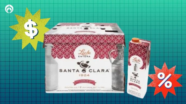 Sam's Club tiene 'regalada' la caja con 12 piezas de leche Santa Clara, originaria de Hidalgo