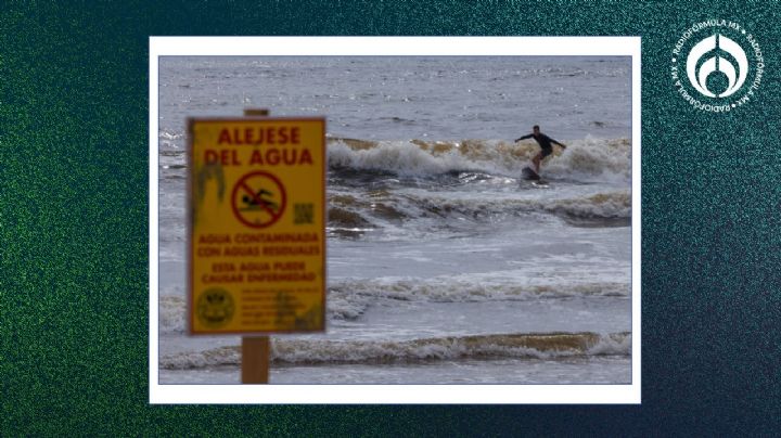 Hablando de playas puercas... Tijuana nada en un mar de 'veneno' y se lo manda a EU (FOTOS)