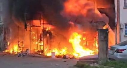 (VIDEO) Rescatan a niño, 'lomito' y gatito de un fuerte incendio en Veracruz