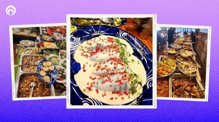 El restaurante de la CDMX con comida buffet que incluye chiles en nogada por menos de 400 pesos