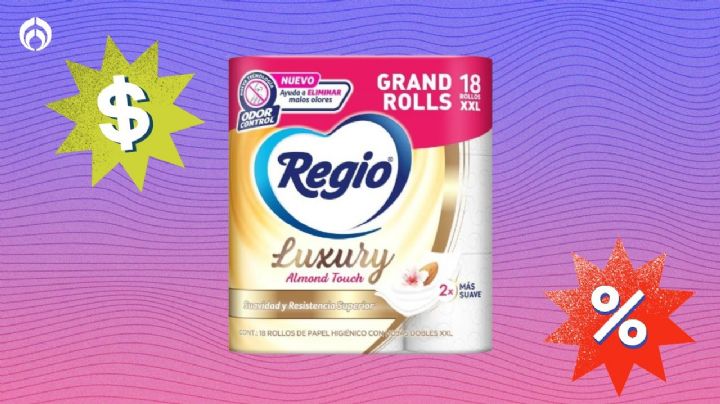 Bodega Aurrera tiene 'regalado' el paquete de 18 rollos del papel de baño Regio de lujo