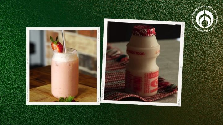 La receta para hacer un delicioso licuado de yakult con fresa para tener energía en las mañanas