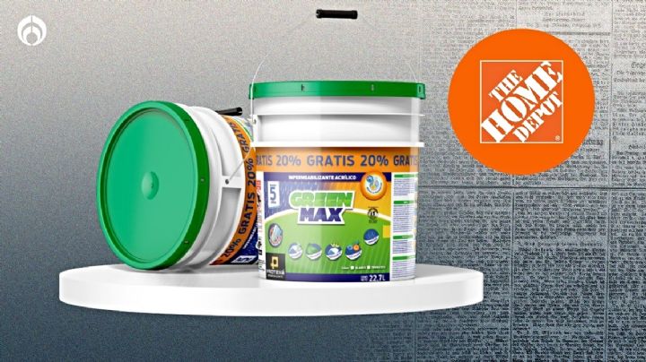 Home Depot: impermeabilizante de cubeta grande con garantía de 5 años para acabar con las goteras