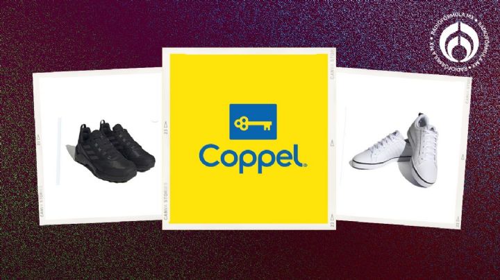 Coppel remata 5 tenis Adidas blancos y negros que quedan con todo