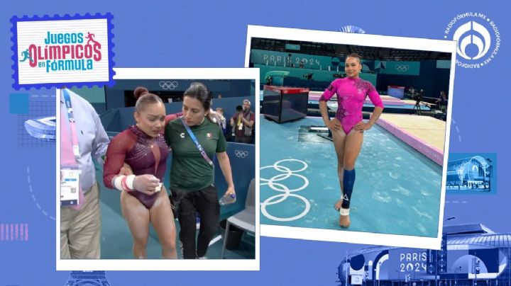 Con todo y ligamento roto, así participó la gimnasta Natalia Escalera en París 2024 (VIDEOS)