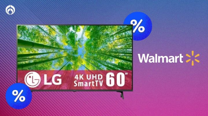 Walmart desploma el precio de pantallota LG de 60 pulgadas; es 4K y AI Sound