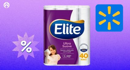 Walmart rebaja paquete de papel de baño Elite de 40 rollos; resistente y bien calificado por Profeco