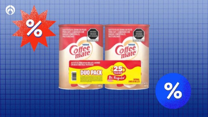 Sam's Club remata el combo de 2 Coffee Mate de 980 g c/u para un café cremosito