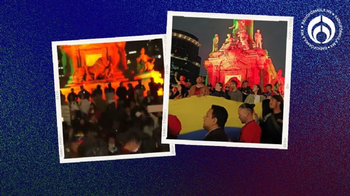 Venezolanos protestan en el Ángel de la Independencia; se oponen a reelección de Maduro