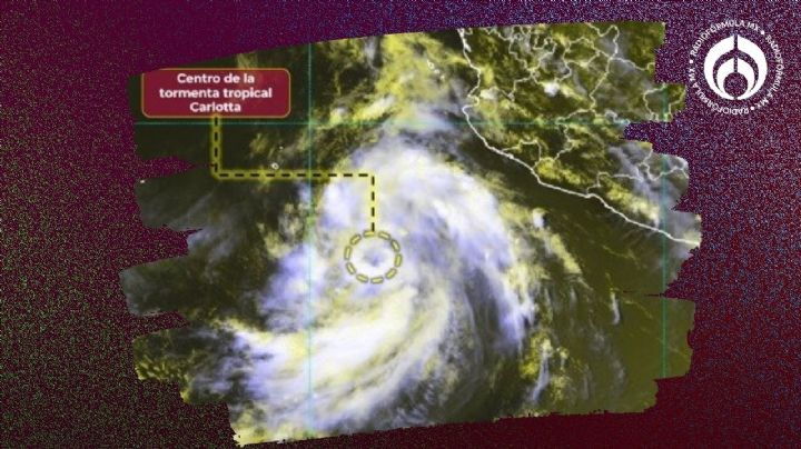 Tormenta tropical Carlotta: ¿Cuál es su trayectoria y qué estados se verán afectados?