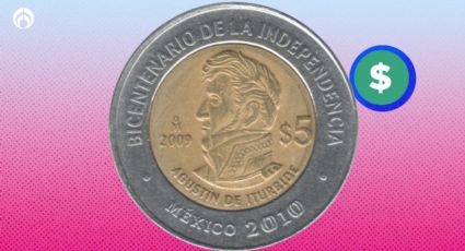 Pagan 680 mil pesos por la moneda conmemorativa de 5 pesos de Agustín de Iturbide