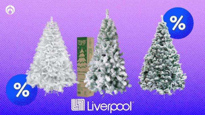 Liverpool ya remata 4 bellos árboles de Navidad de casi 2 metros con más del 70% de descuento