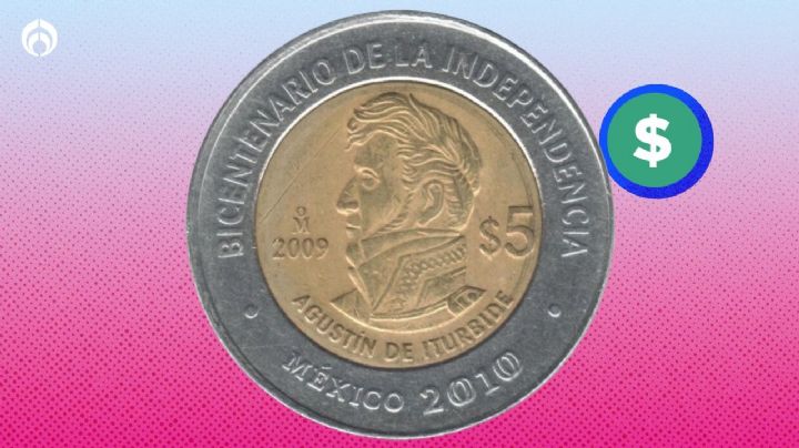 Pagan 680 mil pesos por la moneda conmemorativa de 5 pesos de Agustín de Iturbide