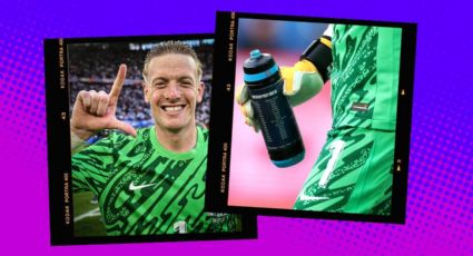 Jordan Pickford se transforma en el 'Dibu' Martínez en la Eurocopa... ¡gracias a su termo!