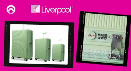 Liverpool rebaja este set de maletas de viaje, son super resistentes